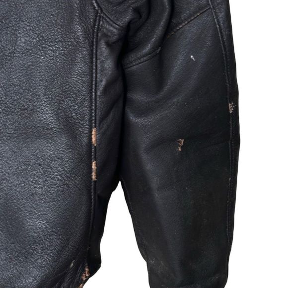 VTG LL Bean Aviator Jacket Shearling Goatskin - Picture 8 of 10